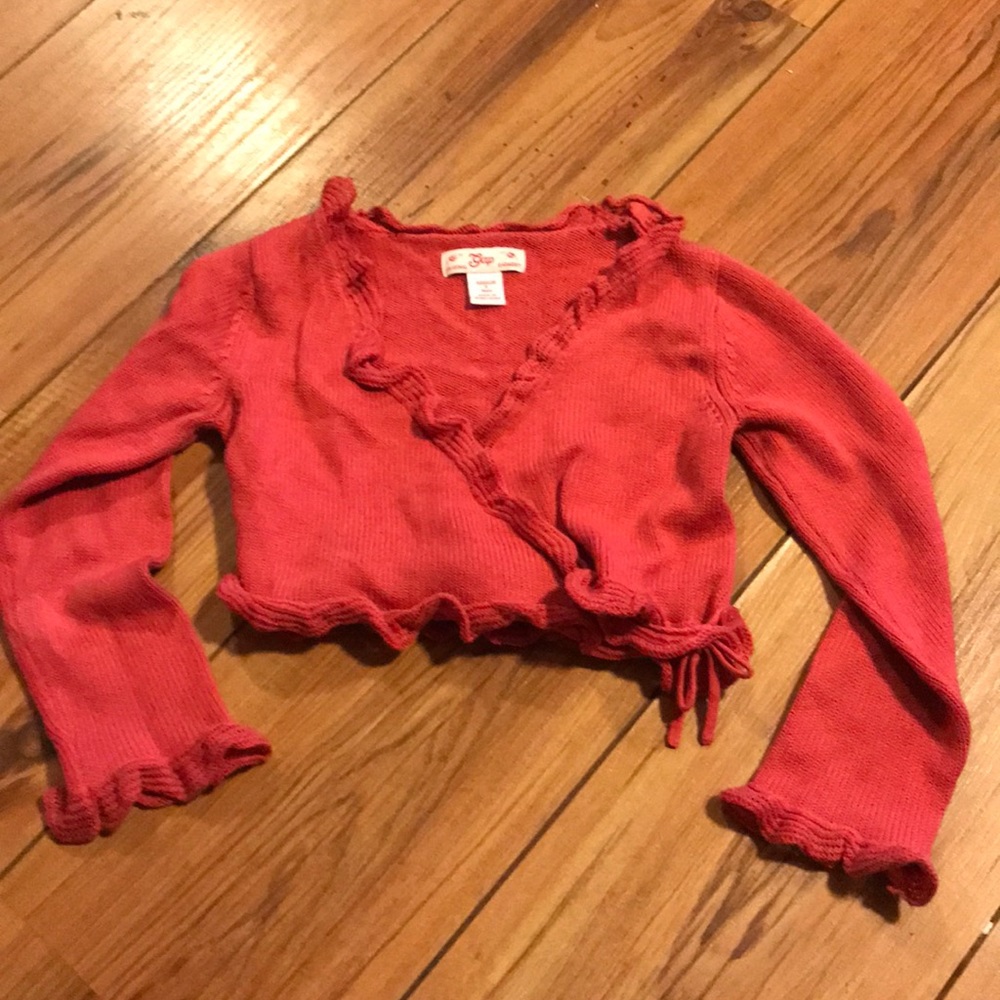 Gap wrap crop sweater